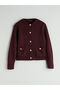 Esvab • Modern & Distinctive Zero Roba Collar Women's Knitwear Cardigan - 7