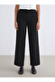 Black Loose Fit Women's Pleated Trousers - 2
