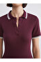 Burgundy Polo Neck Midi Dress - 3