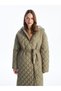 Özmarka New Season Hooded Quilted Oversize Women's Puffer Jacket - 4