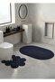 Bohemian Jute Bath Mat Set - 2-Piece Modern Double-Sided Bath Toilet Front Mat Set Household Item - 2