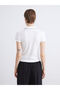 Two Mt Shop Quality Lcw Everyday White Camisole Plain Tight & Slim Short Sleeve Women's T-Shirt - 4