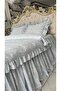 Double Size 160X200Cm Fitted Sheet with Ruffled Skirt,2 Ruffled Pillowcases and Ruffled Duvet Cover - 3