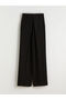 Black Loose Fit Women's Pleated Trousers - 6