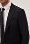 Men's Slim Fit Mono Collar Lycra Flexible Fabric Black Suit - 6