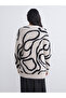 V-Neck Patterned Women's Knitwear Cardigan - 4