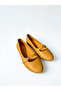 Genuine Leather Women's Yellow Leather Mary Jane Ballet Flats - Handmade Daily Comfortable Shoes - 5