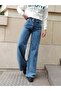 Snow Wash Palazzo Jeasn Lycra Trousers