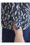 V-Neck Patterned Blouse (W5) - 3