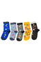 Boys' Colorful Patterned Casual Cotton Seamless Socks