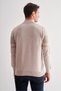 Beige Half Turtleneck Long Sleeve Pocketless Comfort Fit Cotton Knitwear Sweater 1012255213 - 5