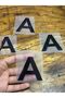 4 Pieces of Iron-On Letter a Transfer Printing Embroidery 5X4 cm - 3