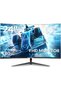 24 Inch Curved Gaming Monitor, 180Hz/144Hz FHD 1080P, 120% sRGB, 1ms, AMD FreeSync, Low Motion Blur,