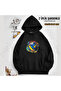 Colorful Volleyball Ball Themed Printed Hooded Sweatshirt (2 Thread)
