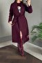 WOMEN'S PLUM BELTED PREMIUM COAT 9350