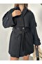 Double-Breasted Oversize Lined Pocketed Belted Cashmere Coat