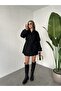 Double-Breasted Oversize Lined Pocketed Belted Cashmere Coat - 4
