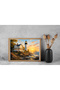 4 Pcs 1000 Piece Puzzle - Blue Door Coffee Shop and Girl with Pearl Earrings and Lighthouse Sunset and London - 4