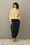 Baklava Patterned Cardigan Yellow - 2