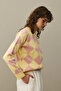 Baklava Pattern Sweater Yellow - 7