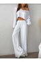 Gray Women's Baggy Oversized Plus Size Sportswear Quality Loose Fit Stretchy Comfortable Fabric Sweatpants27212