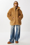 Oversize Faux Fur Coat Lci0037 Camel - 4