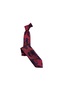 Navy Blue Tan Shawl Patterned Handkerchief Tie 9908-2Mk - 4