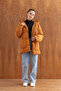 سترة منتفخة كبيرة الحجم بغطاء للرأس للنساء