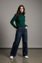 Women's High Waist 100% Cotton Wide Leg Baggy Jeans Comfort Fit - 6