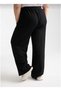 Black Women's Baggy Oversized Plus Size Sportswear Quality Loose Fit Stretchy Comfortable Fabric Sweatpants232 - 4