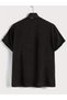 Women's Fist Cat Printed Black Oversize T-Shirt - 7