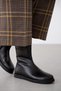 Miron Genuine Leather Side Zipper Women's Boots - Black - 7