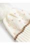 Pompom and Bead Detailed Beret - 3