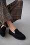 Dezzy Suede Women's Loafer-Black Suede