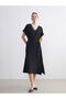 Özmarka New Season V-Neck A-Line Dress