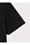 Women's'Happiness' Printed Oversize Black and White T-Shirt - 6