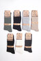 Men's Winter Thick Wool Premium Socks 3-Piece Socks Set - Striped Pattern 3 Colors Standard Size 41-45 - 5