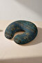 Natural Motif Ergonomic Neck Pillow - Classic Green Navy Blue Soft Travel Pillow - 2