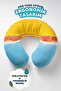 Landscape Themed Ergonomic Neck Pillow - Natural Sunset Yellow Blue Travel Pillow - 7