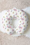 Butterfly Floral Pattern Neck Pillow - Pastel Colored Soft Kids & Adults Travel Pillow - 7