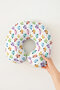 Colorful Owl Patterned Neck Pillow - White Children's & Adult Travel Pillow with Cute Figures - 6