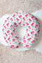 Mermaid Patterned Cotton Neck Pillow - Cute Pink Turquoise Kids & Adult Travel Pillow - 3