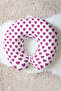 Purple Heart Pattern Neck Pillow - Romantic White Purple Soft Travel Pillow - 2