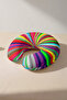 Colorful Striped Ergonomic Neck Pillow - Vibrant Multicolor Design Soft Travel Pillow