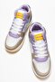 Lace-Up Women's Sneakers White Lila Black - 5