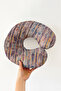 Ethnic Striped Cotton Neck Pillow - Modern Colorful Soft Travel Pillow - 5