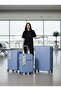 Lightweight Hardshell Luggage 3Pcs Set, Front Opening Carry On Suitcase, Bottle Holder - 3