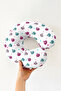 Colorful Ladybug Patterned Cotton Neck Pillow - Cute Pink Blue Heart Soft Travel Pillow - 2