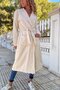 Women's Unlined Belted Cashmere Coat with Pocket Detail 700-3310