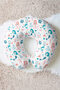 Mermaid Patterned Cotton Neck Pillow - Cute Turquoise Pink Kids & Adult Travel Pillow - 6